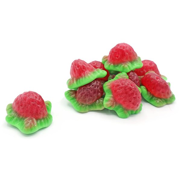 Jelly-filled strawberries