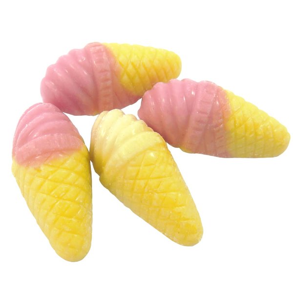 Chocolate ice cream cones