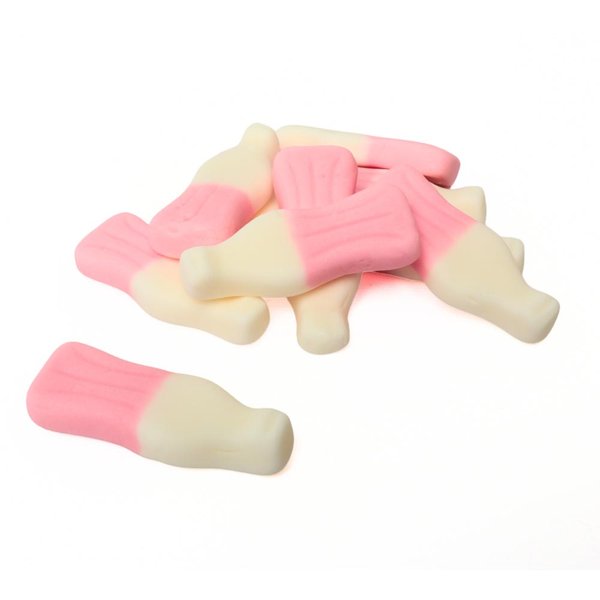 Strawberry milkshake bottles