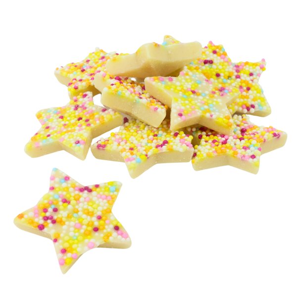 White chocolate stars