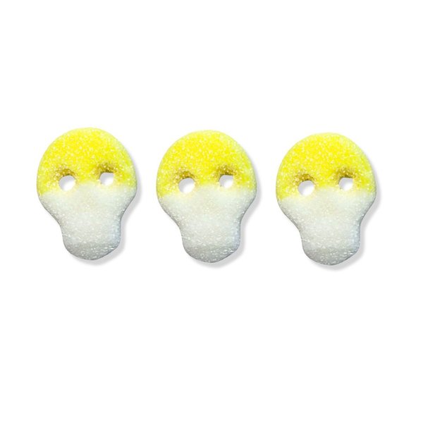 Yellow and white skulls